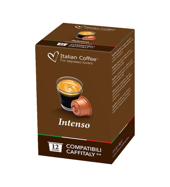 72 Capsule Italian Coffee Espresso Intenso - Compatibile Cafissimo / Caffitaly / BeanZ