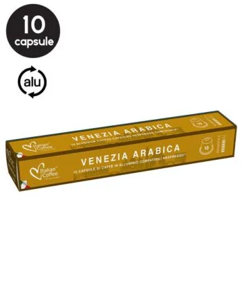 10 Capsule Aluminiu Italian Coffee Venetia Arabica – Compatibile Nespresso