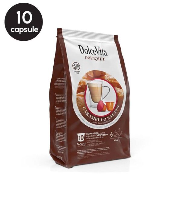 10 Capsule DolceVita Caramel Sarat - Compatibile Nespresso