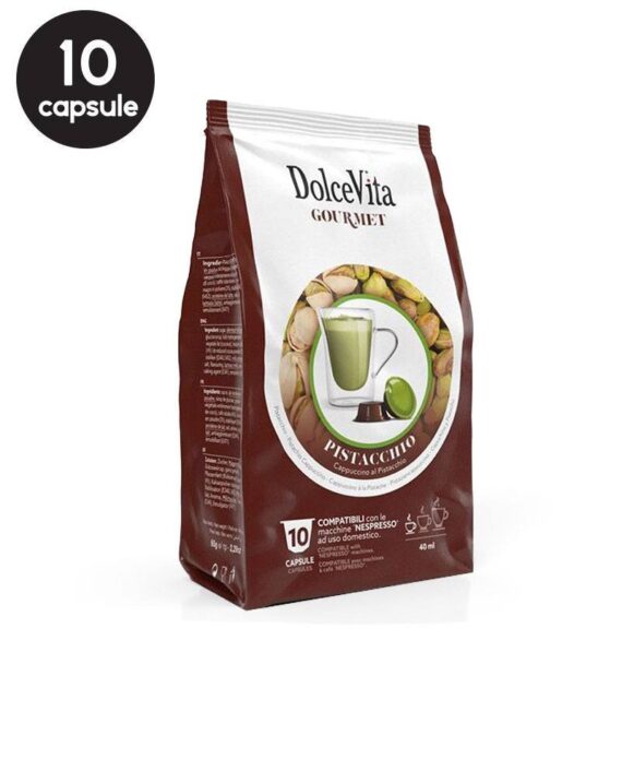 10 Capsule DolceVita Fistic - Compatibile Nespresso