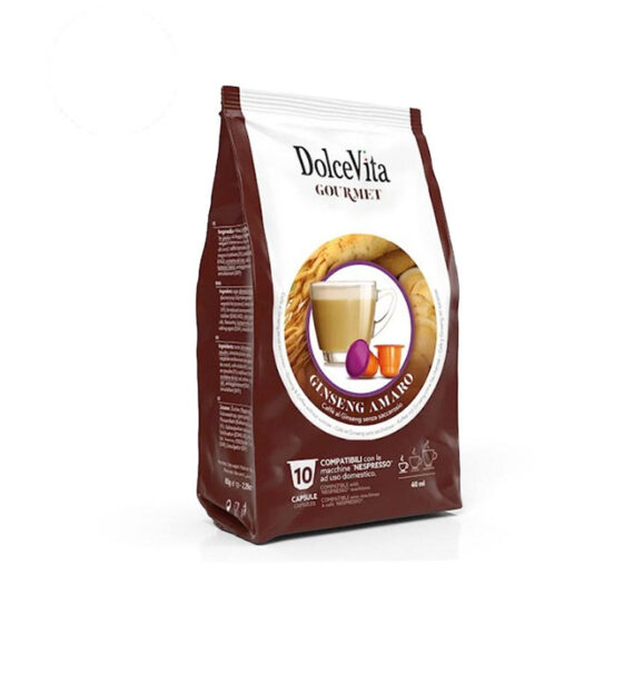 10 Capsule DolceVita Ginseng Amaro - Compatibile Nespresso