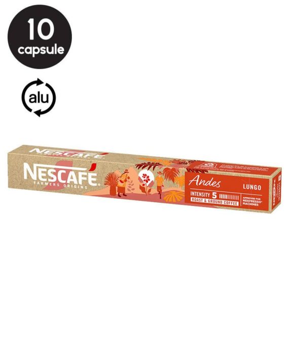 10 Capsule Nescafe Andes Lungo - Compatibile Nespresso