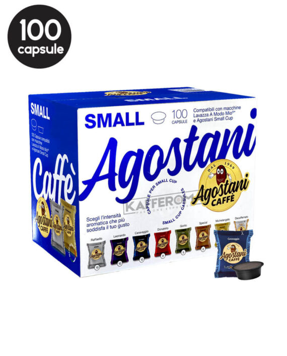 100 Capsule Agostani Caffe Caravaggio – Compatibile A Modo Mio