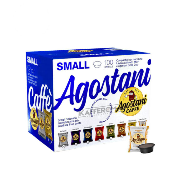 100 Capsule Agostani Caffe Decaffeinato Intenso – Compatibile A Modo Mio