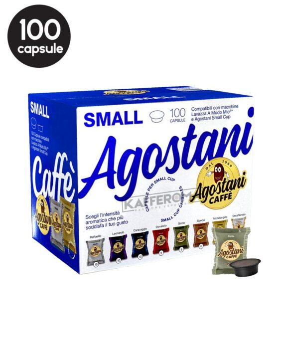 100 Capsule Agostani Caffe Giotto – Compatibile A Modo Mio