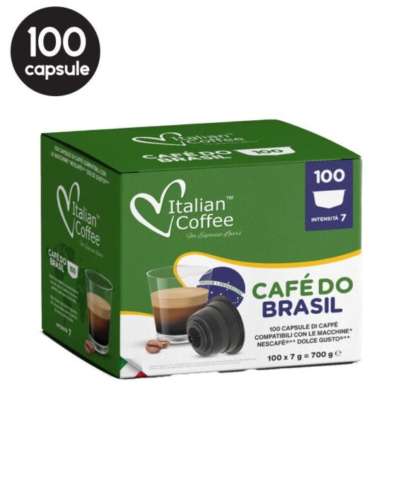 100 Capsule Italian Coffee Brasil - Compatibile Dolce Gusto