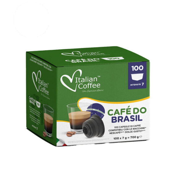 100 Capsule Italian Coffee Brasil - Compatibile Dolce Gusto
