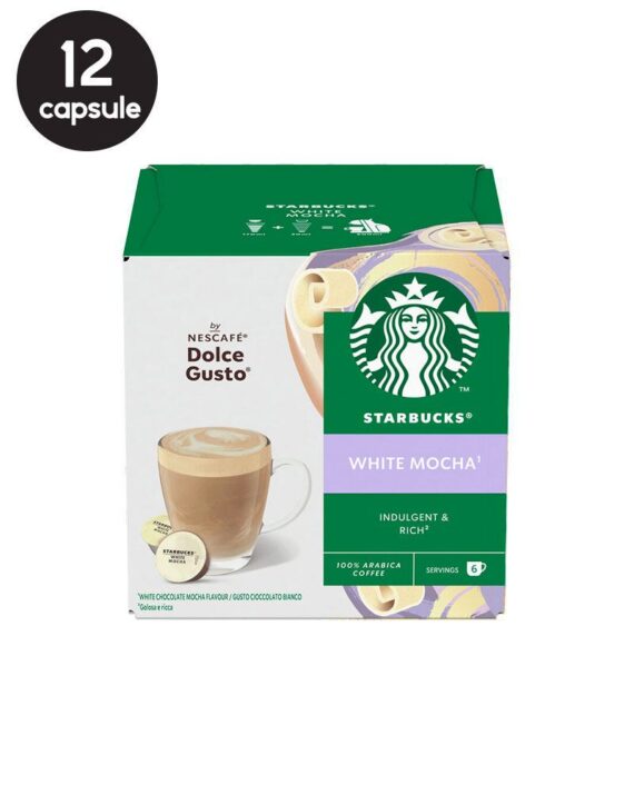12 (6+6) Capsule Starbucks White Mocha - Compatibile Dolce Gusto