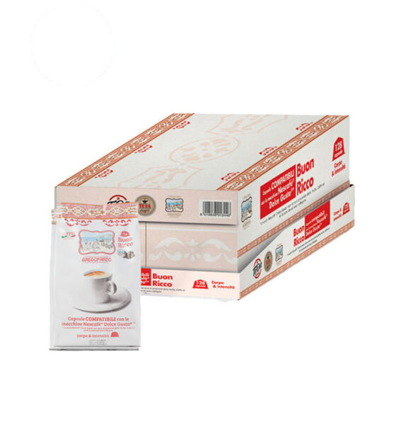 128 Capsule Caffe Gattopardo Gusto Ricco - Compatibile Dolce Gusto