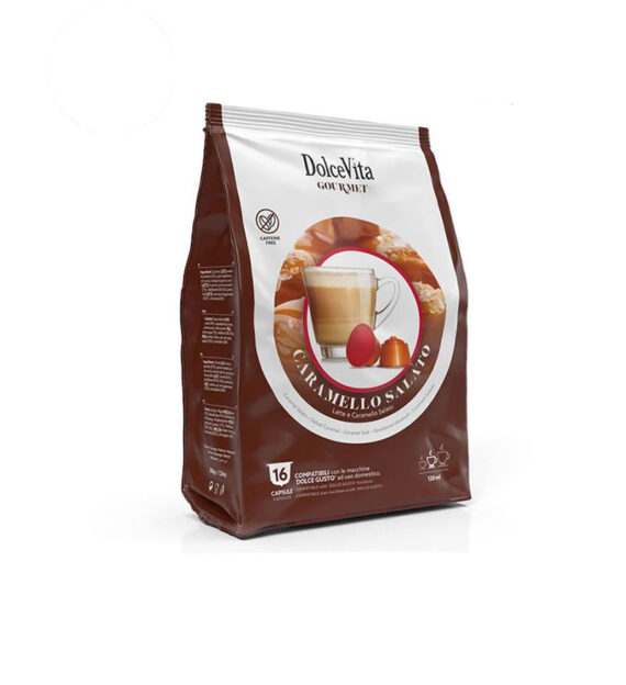 16 Capsule DolceVita Caramel Sarat - Compatibile Dolce Gusto