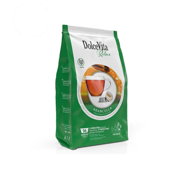 16 Capsule DolceVita Ceai Portocale - Compatibile A Modo Mio