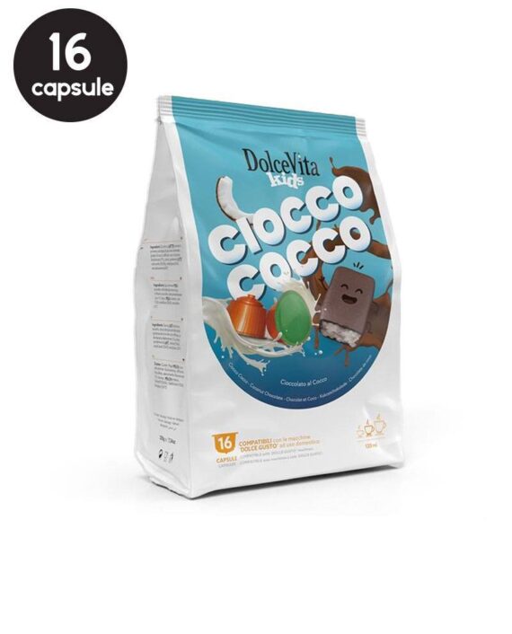 16 Capsule DolceVita Cioccococco- Compatibile Dolce Gusto