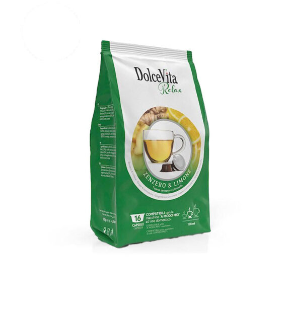 16 Capsule DolceVita Ghimbir si Lamaie - Compatibile A Modo Mio