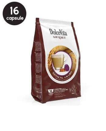 16 Capsule DolceVita Ginseng Amaro - Compatibile A Modo Mio