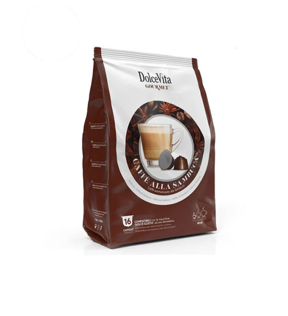 16 Capsule DolceVita Sambuca - Compatibile Dolce Gusto