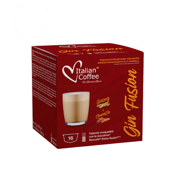 16 Capsule Italian Coffee Ginseng si Scortisoara - Compatibile Dolce Gusto