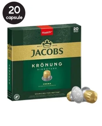 20 Capsule Jacobs Espresso Kronung Crema - Compatibile Nespresso