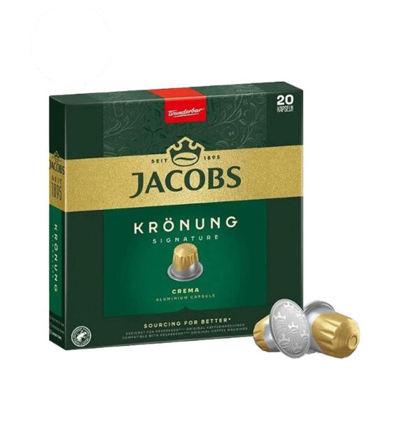 20 Capsule Jacobs Espresso Kronung Crema - Compatibile Nespresso