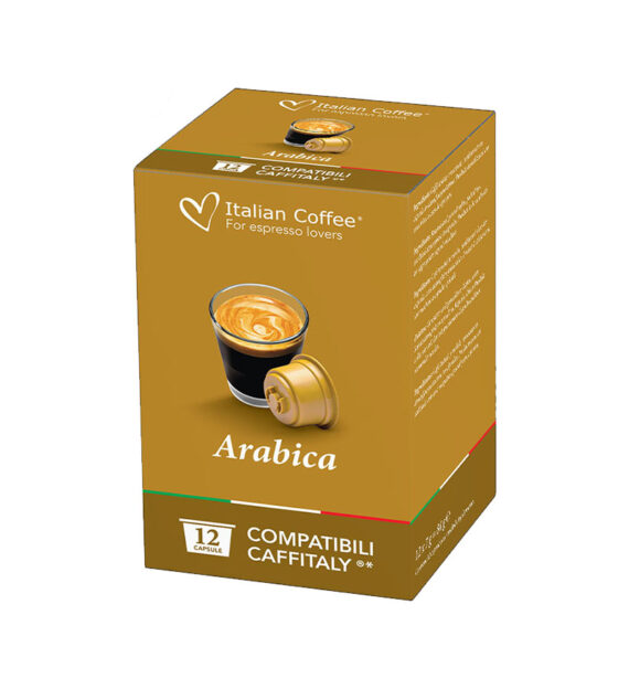 72 Capsule Italian Coffee Espresso Arabica - Compatibile Cafissimo / Caffitaly / BeanZ