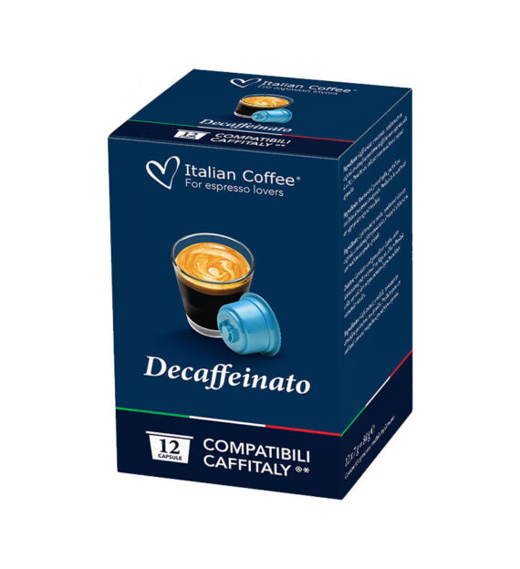 72 Capsule Italian Coffee Espresso Decaffeinato - Compatibile Cafissimo / Caffitaly / BeanZ