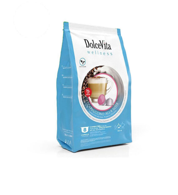 8 Capsule DolceVita Soia Cappuccino - Compatibile Dolce Gusto