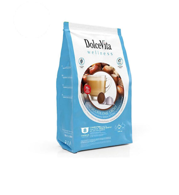 8 Capsule DolceVita Nocciolone Light - Compatibile Dolce Gusto