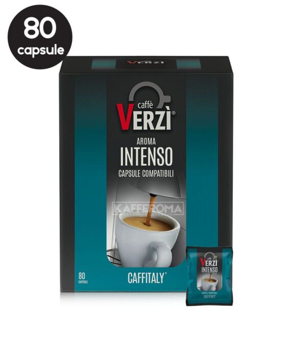 80 Capsule Caffe Verzi Aroma Intenso - Compatibile Cafissimo / Caffitaly / BeanZ