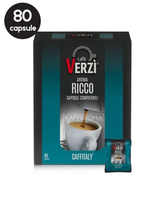 80 Capsule Caffe Verzi Aroma Ricco - Compatibile Cafissimo / Caffitaly / BeanZ