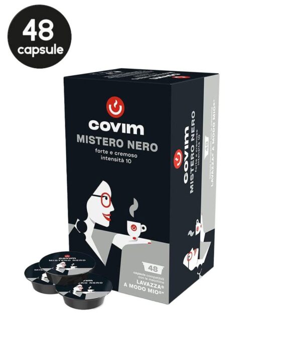 48 Capsule Covim Mistero Nero - Compatibile A Modo Mio