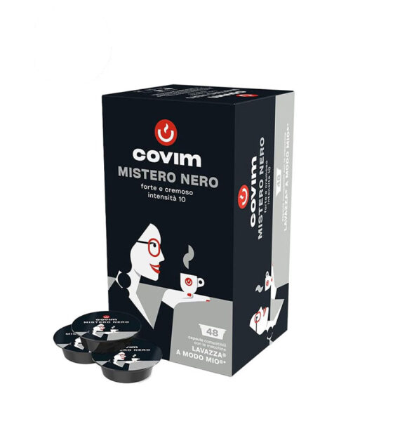 48 Capsule Covim Mistero Nero - Compatibile A Modo Mio