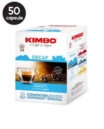 50 Capsule Kimbo Decaffeinato - Compatibile Nespresso