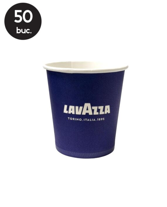 50 Pahare Carton Lavazza - 3oz (80 ml)
