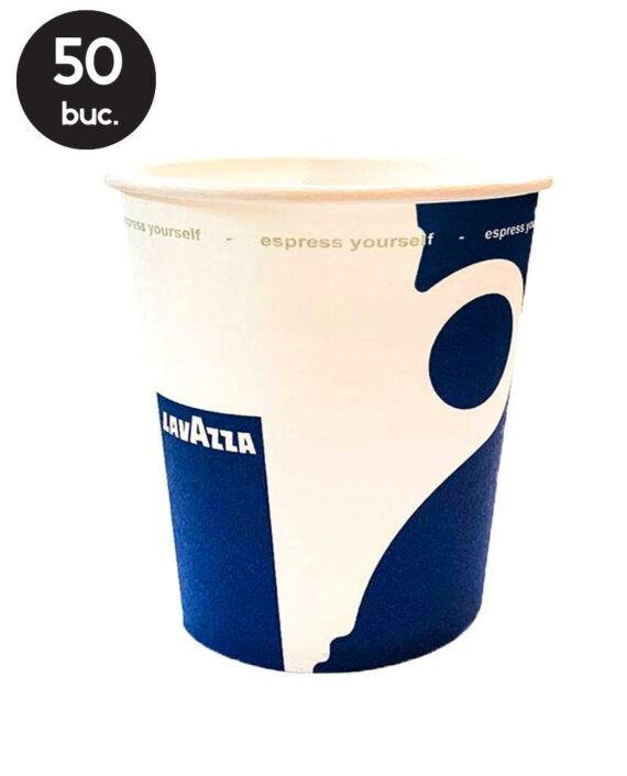 50 Pahare Carton Lavazza 8oz (240ml)