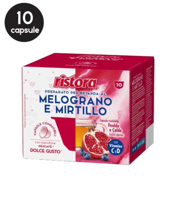 10 Capsule Ristora Ceai Rodie si Afine- Compatibile Dolce Gusto