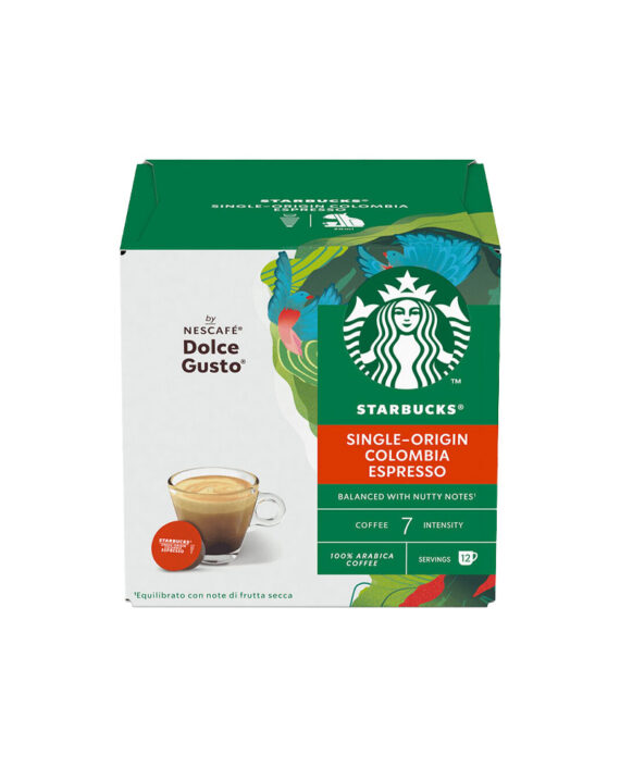 12 Capsule Starbucks Espresso Colombia – Compatibile Dolce Gusto