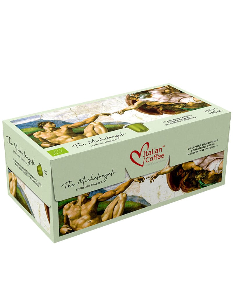 20 Capsule Aluminiu Italian Coffee Michelangelo – Compatibile Nespresso 20 Capsule Aluminiu Italian Coffee Michelangelo – Compatibile Nespresso