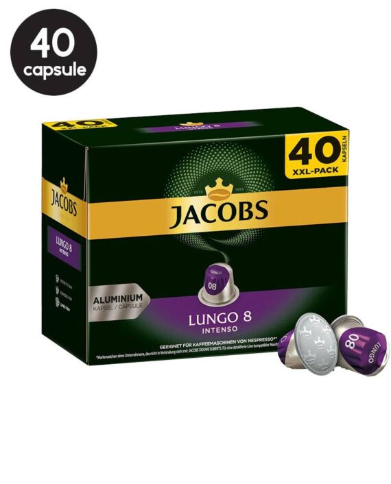 40 Capsule Jacobs Espresso Lungo Intenso - Compatibile Nespresso