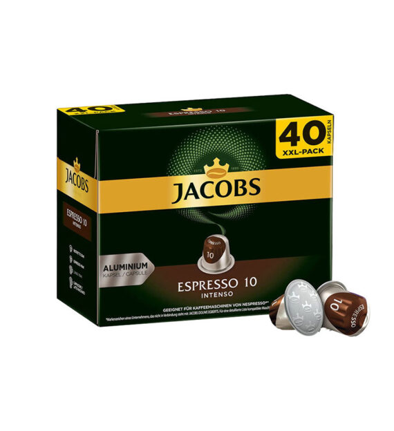 40 Capsule Jacobs Espresso Intenso - Compatibile Nespresso