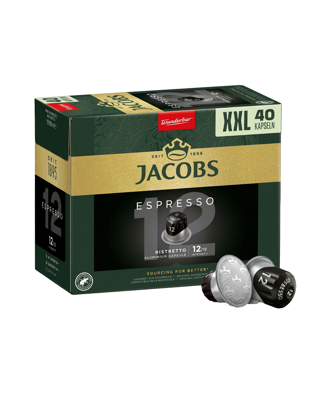 40 Capsule Jacobs Espresso Ristretto - Compatibile Nespresso 40 Capsule Jacobs Espresso Ristretto - Compatibile Nespresso – Kafferoma