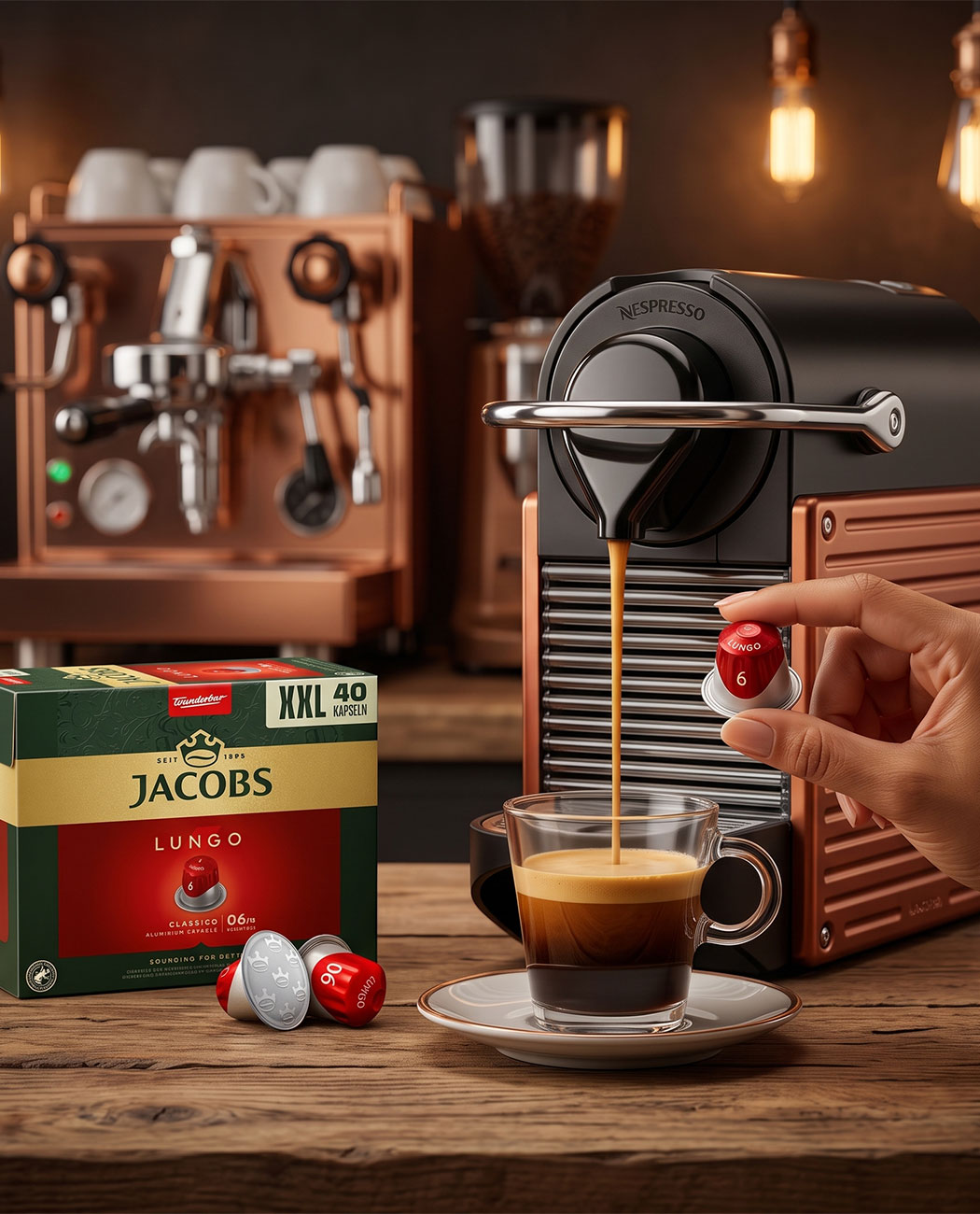 40 Capsule Jacobs Lungo Classico - Compatibile Nespresso 40 Capsule Jacobs Lungo Classico - Compatibile Nespresso, imaginea 3 – Kafferoma