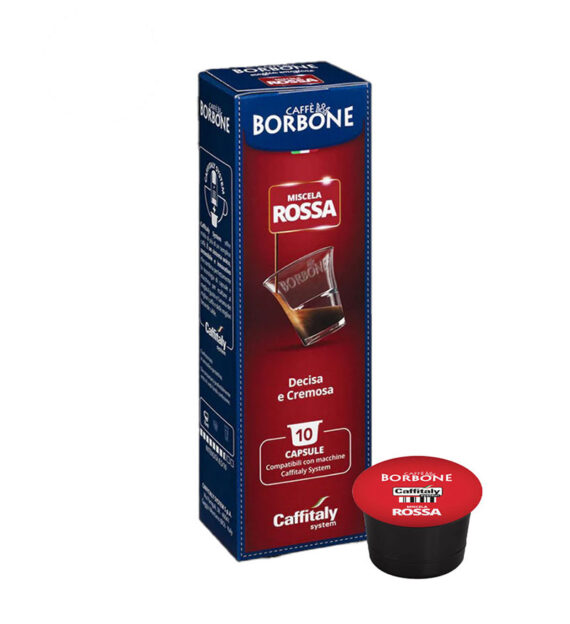 10 Capsule Borbone Miscela Rossa - Compatibile Cafissimo / Caffitaly / BeanZ