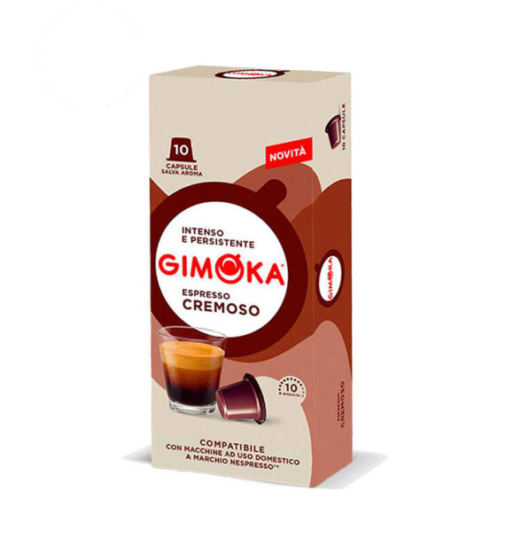 10 Capsule Gimoka Espresso Cremoso - Compatibile Nespresso