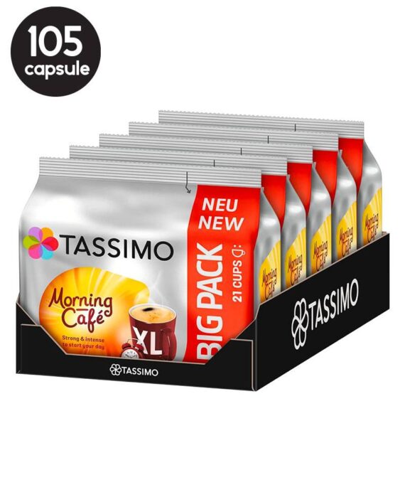 105 Capsule Tassimo Morning Cafe XL Strong