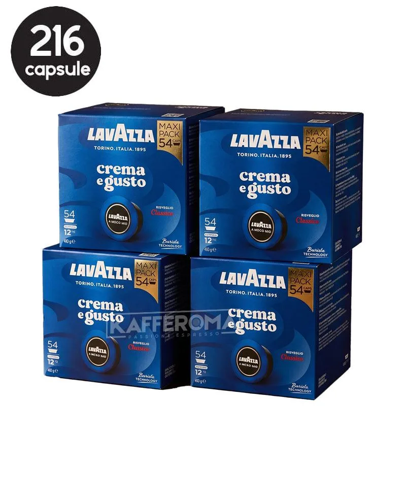 216 Capsule Lavazza A Modo Mio - Crema e Gusto Classico 216 Capsule Lavazza A Modo Mio - Crema e Gusto Classico
