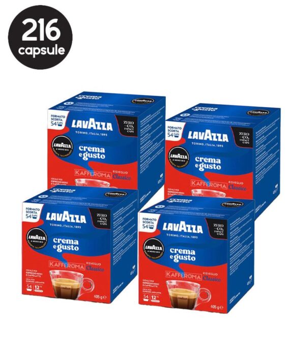 216 Capsule Lavazza A Modo Mio - Crema e Gusto Classico