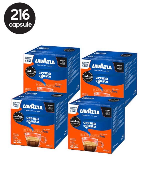 216 Capsule Lavazza A Modo Mio - Crema e Gusto Forte