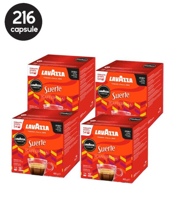 216 Capsule Lavazza A Modo Mio - Espresso Suerte