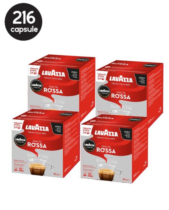 216 Capsule Lavazza A Modo Mio - Qualita Rossa