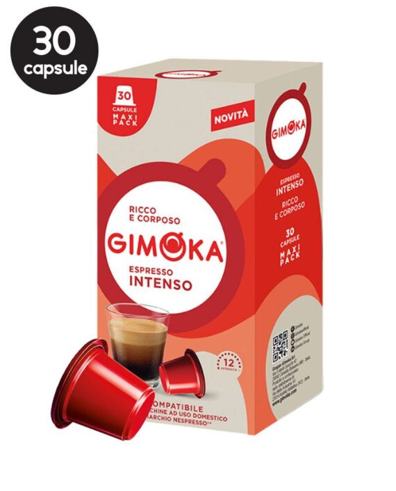 30 Capsule Gimoka Espresso Intenso - Compatibile Nespresso