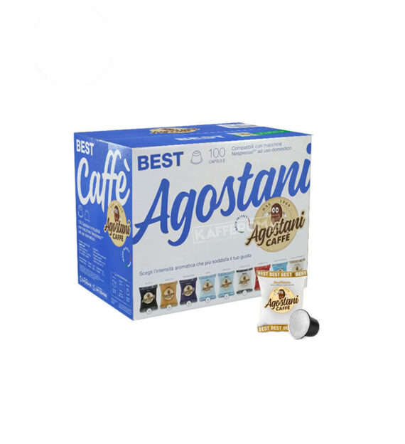 100 Capsule Agostani Decaffeinato Intenso – Compatibile Nespresso
